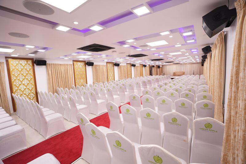 Rows of seating from the side