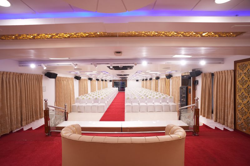 The stage from the front row
