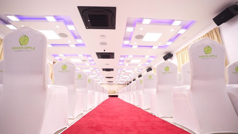 Down the red-carpet aisle